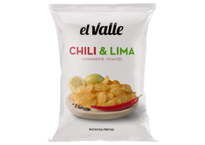 Patatas fritas sabor chili y lima