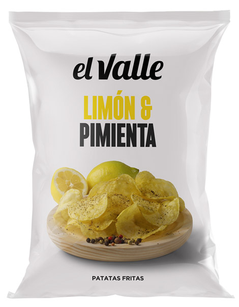 Patatas fritas sabor limón y piminenta